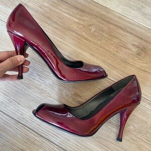 Stuart Weitzman Red Heels (peep toe)